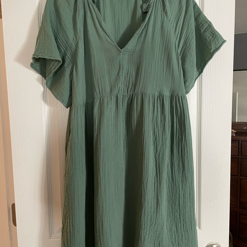 Old Navy Maternity Sage Green Midi Dress